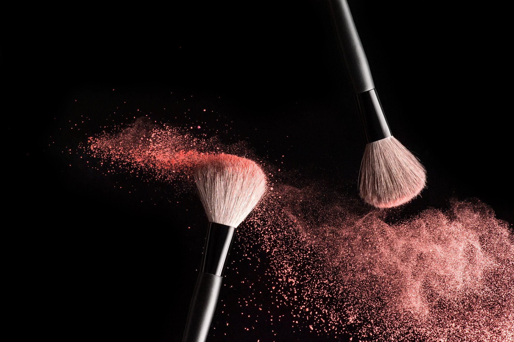 Make-up brushes background